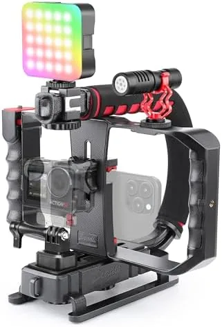 Zeadio Smartphone Camera Stabilizer, All-in-One Video Rig Kit with Phone Cage, RGB Video Light Review: Tested and Rated