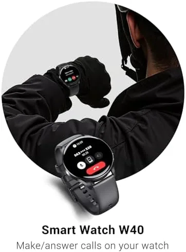 The IOWODO Smart Watch for Women Men, 1.43" AMOLED Ultra-Clear Screen in real use