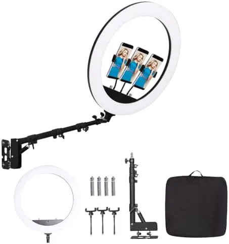 25 '' Ring Light Wall Mount with Phone Holder, Overhead Stand | Rotatable Triangle Review: Tested and Rated