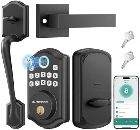DS10 Pro Fingerprint Keyless Entry Door Lock with Handle Set | Front Door Lock Review: Tested and Rated
