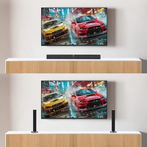 Another view of the MZEIBO Sound Bar for Smart TV，80W Detachable Bluetooth Soundbar with