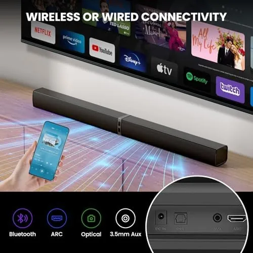 Testing the MZEIBO Sound Bar for Smart TV，80W Detachable Bluetooth Soundbar with over two weeks