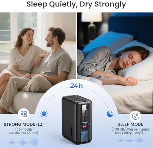 The Dehumidifiers for Bathroom with Moisture Absorber Bag Reusable, 68 OZ compared in context