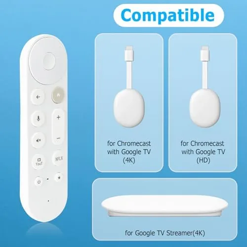Close look at the Replacement Remote for Google TV Streamer (4K), Voice Search Remote build quality