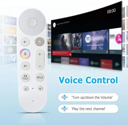The Replacement Remote for Google TV Streamer (4K), Voice Search Remote in real use