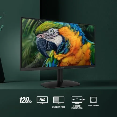 Close up of the bezel and the control buttons on the front of the monitor