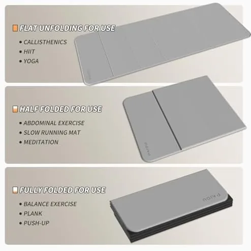 Testing the PAIDU Foldable Yoga Mat 10MM Thick SGS Certified TPE 75x26" over two weeks