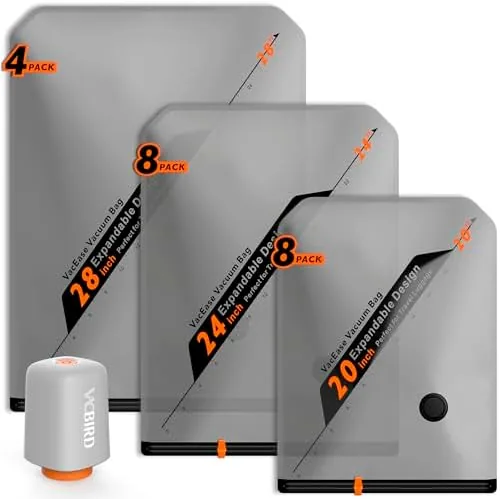 Vacbird Rechargeable Wireless Pump Travel Storage Bags Set - 20 Pack Portable Space Saver Review: Tested and Rated