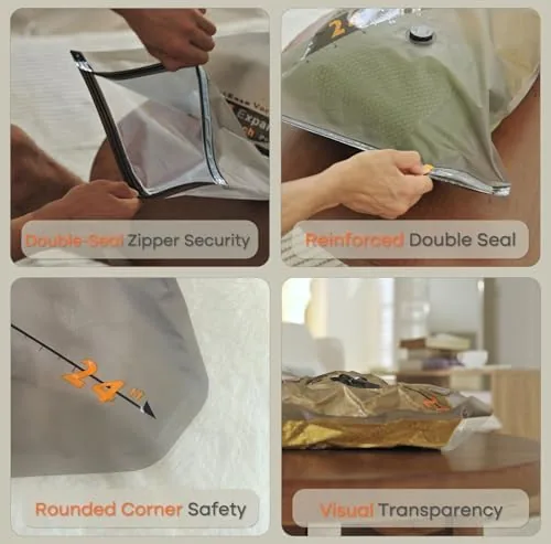Testing the Vacbird Rechargeable Wireless Pump Travel Storage Bags Set - 20 over two weeks