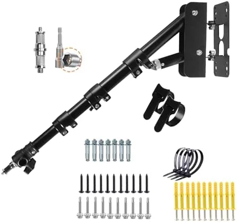 Overview of the Wall Mount Triangle Boom Arm 51.2inch (43.3)