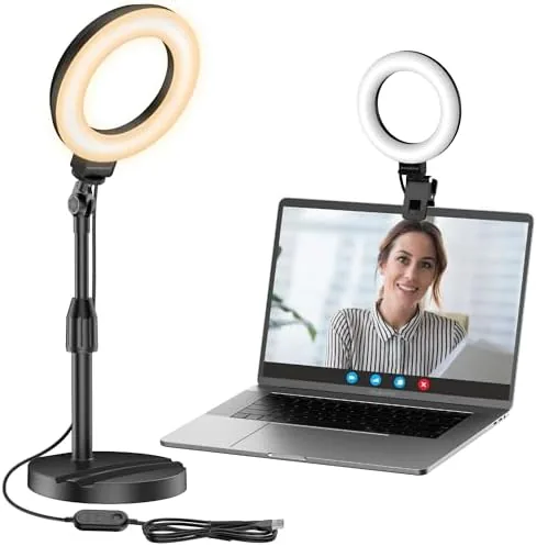 Overview of the InnoGear Ring Light with Stand for Desk Computer 60 LED