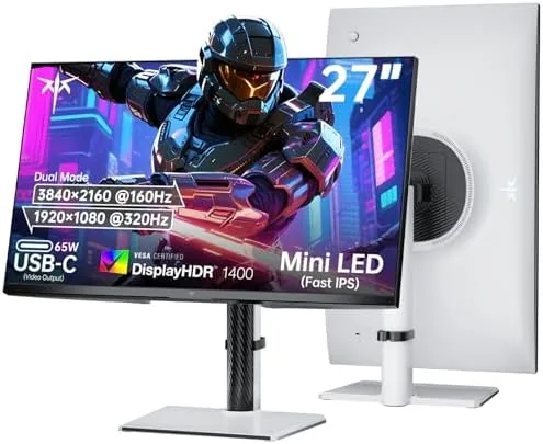 Overview of the KTC 27 Inch Dual Mode Mini LED Monitor - 4K