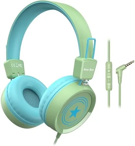 New Bee Kids Headphones for School with Microphone KH20 HD Stereo Safe Volume Limited Review: Tested and Rated