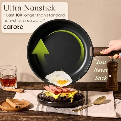 The full cookware set nested into a single compact stack