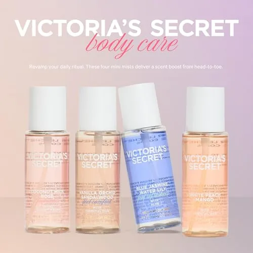Close look at the Victoria's Secret 4 Piece Hair & Body Mini Mist Gift Set build quality