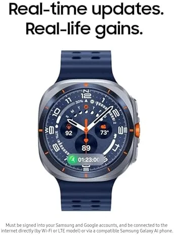 Another view of the Samsung Galaxy Watch Ultra (2025), Titanium Silver, 47mm LTE Smartwatch