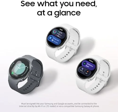 The 40mm Galaxy Watch 8 on a wrist with a sleep score screen