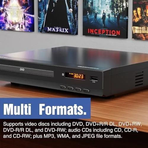 The FlexaPlay Region-Free DVD Player for TV with HDMI & 1080P in real use