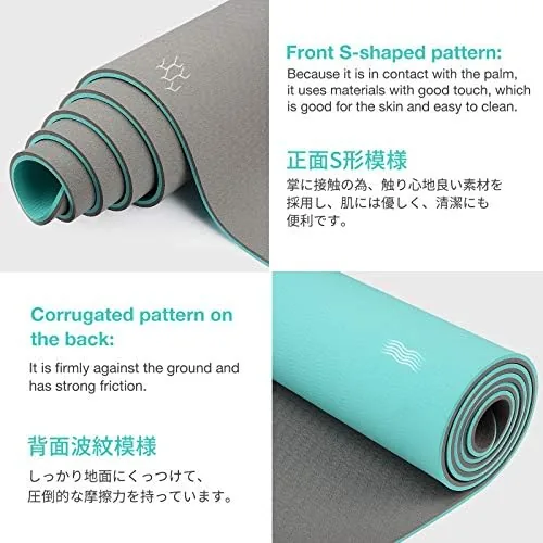 Another view of the Gruper Yoga Mat Non Slip, Eco Friendly Fitness Exercise Mat