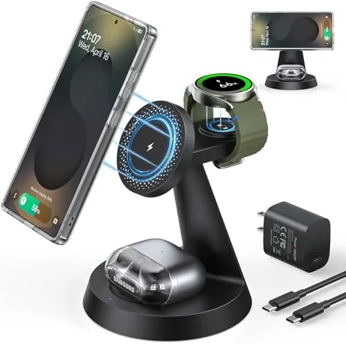 Meifigno Magnetic Wireless Charger for Samsung, 3 in 1 Charging Station Compatible with MagSafe Review: Tested and Rated