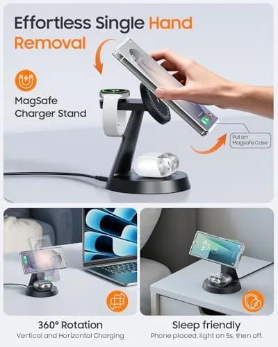 The Meifigno Magnetic Wireless Charger for Samsung, 3 in 1 Charging compared in context