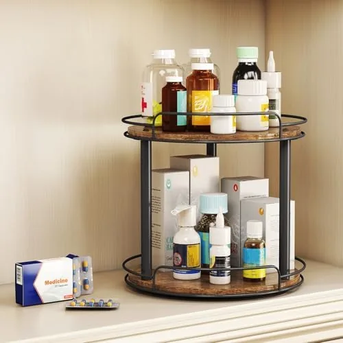 The LAMU organizer loaded with cans and condiment bottles in a pantry