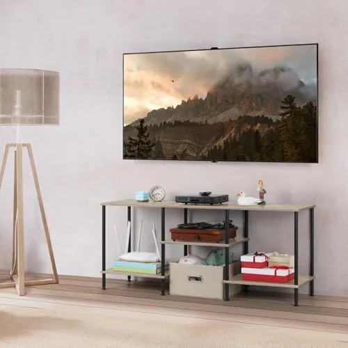 The 50 Inch TV Stand for Bedroom Rustic Grey TV Entertainment compared in context