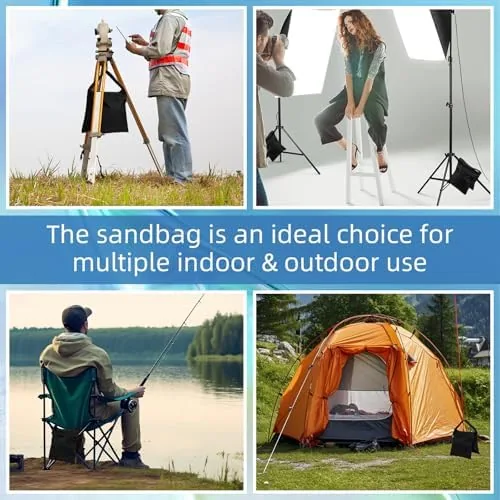 The 12 Pack Sandbags Weight Bags for Photography Equipments, Photography Sand compared in context