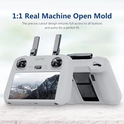 Close look at the Reflex Camera Silicone Cover for DJI RC 2 Remote Control build quality