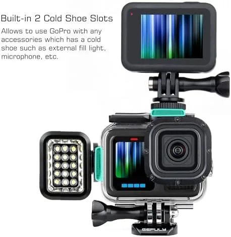 The GEPULY Waterproof Case with Handle for GoPro Hero 13 12 in real use