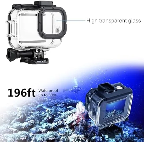 Another view of the GEPULY Waterproof Case with Handle for GoPro Hero 13 12