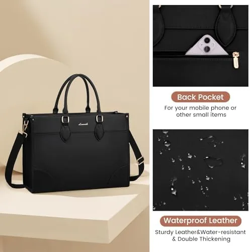 Another view of the LOVEVOOK Laptop Bag for Women 17 lnch,Waterproof Laptops Tote Bags
