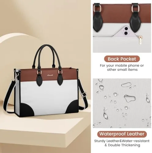 Another view of the LOVEVOOK Laptop Bag for Women 15.6 lnch,Waterproof Laptops Tote Bags