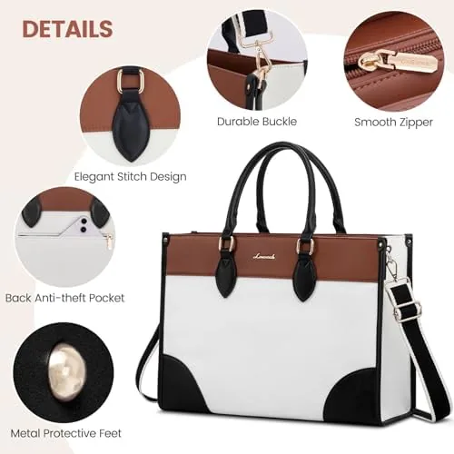 The LOVEVOOK Laptop Bag for Women 15.6 lnch,Waterproof Laptops Tote Bags compared in context