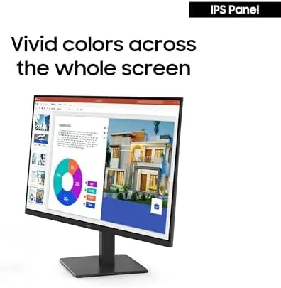Samsung S32GF monitor showing a document with Eye Saver Mode enabled