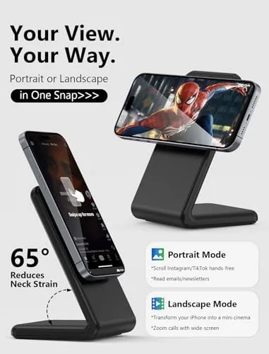 The Mag.Safe Charger - Magnetic Wireless Charger for iPhone 12-17,White | in real use