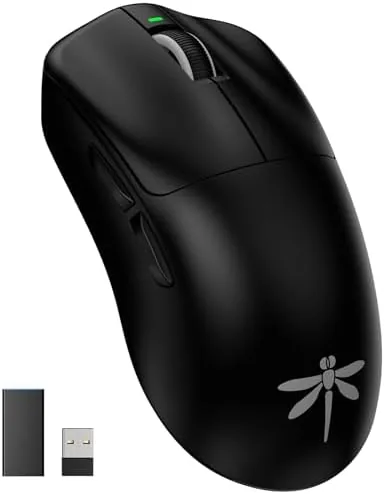 The VGN Dragonfly F1 Pro Max wireless gaming mouse on a desk pad