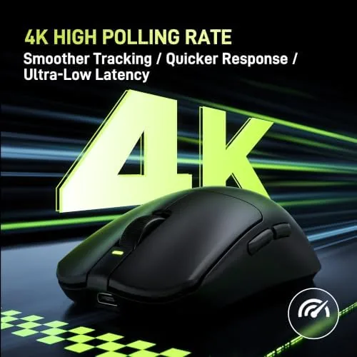 The VGN companion software showing DPI, polling rate, and button settings
