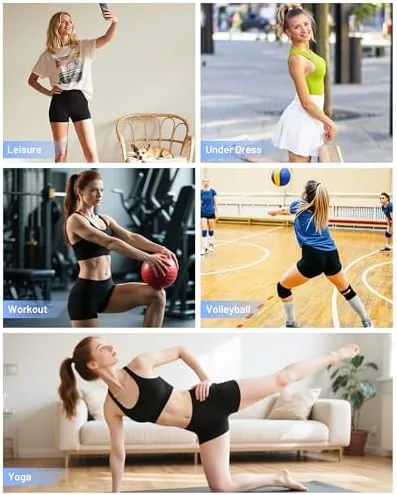 Another view of the Runhit Women's Workout Biker Shorts - 3"/5"/8" High Waisted Tummy