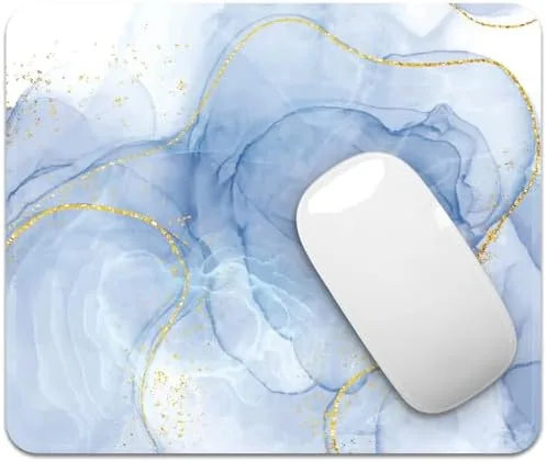 FROGIGO Mouse Pad with Stitched Edges - Elegant Marble Mousepad for Women, 9.25 x Review: Tested and Rated