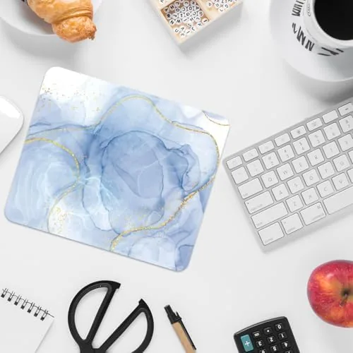 The FROGIGO Mouse Pad with Stitched Edges - Elegant Marble Mousepad compared in context