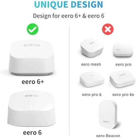 Close look at the Wall Mount Holder for eero 6 and for eero 6+ build quality