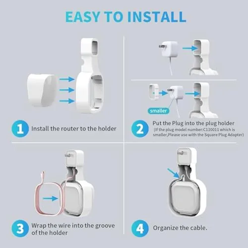 The Wall Mount Holder for eero 6 and for eero 6+ in real use