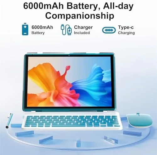 Another view of the Android 15 | Tabalet with Keyboard | Tablet 10 inch