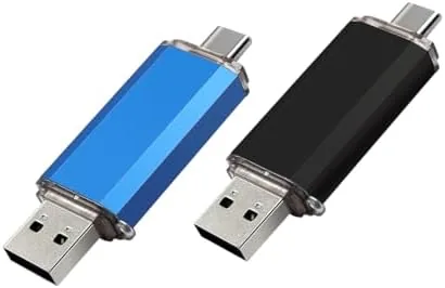 Overview of the 2-Pack 128GB USB C Flash Drive Dual Type C +