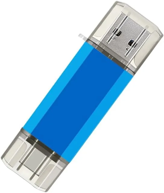 Close look at the 2-Pack 128GB USB C Flash Drive Dual Type C + build quality