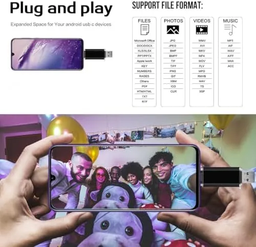 The 2-Pack 128GB USB C Flash Drive Dual Type C + compared in context