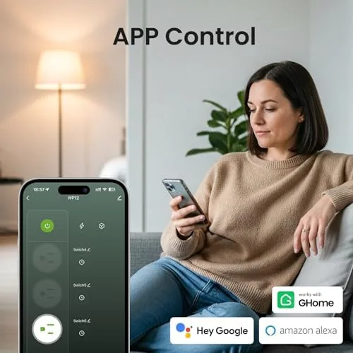 Testing the GHome Smart Power Strip, WiFi Surge Protector with 6 Individually over two weeks