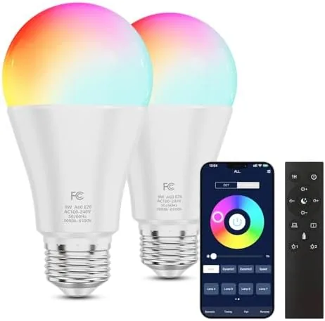 A19 Color Changing Light Bulb with Remote Control&App Control, 800LM 9W(60W Equivalent) Dimmable 3000K-6500K Review: Tested and Rated