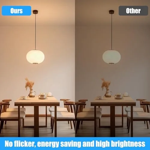Another view of the A19 Color Changing Light Bulb with Remote Control&App Control, 800LM